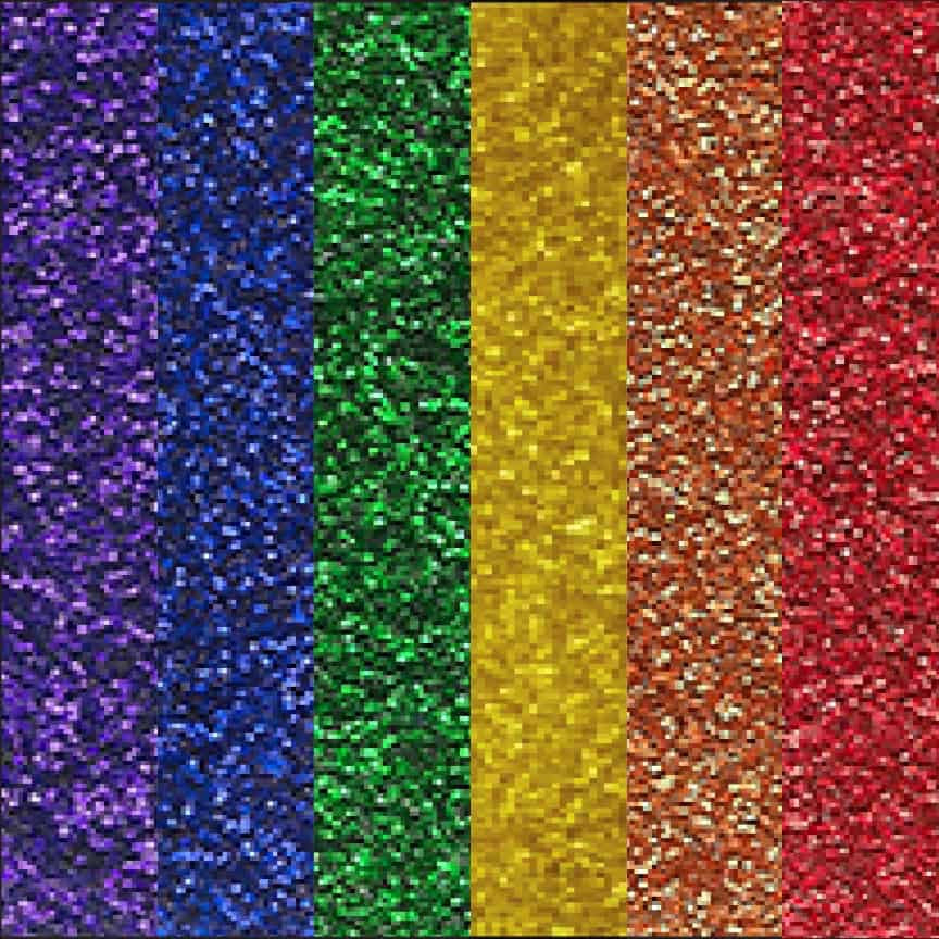 Rainbow White Glitter HTV 12” x 19.5” Sheet - Heat Transfer Vinyl – The HTV  Store