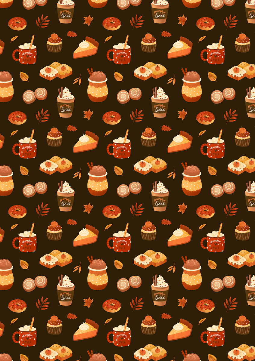 12 x 17 Fall Treats Brown Pattern HTV - Heat Transfer Vinyl Sheet – The  HTV Store