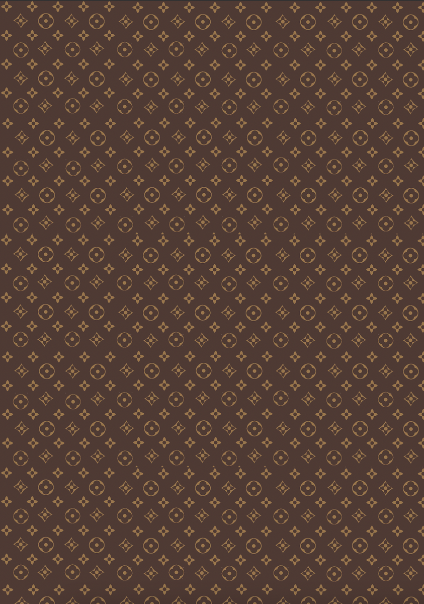 Patterned Vinyl and HTV Sheets - Louis Vuitton Brown Logo (LV2)