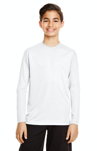Youth Long Sleeve Team 365 Unisex Zone Performance T-Shirt 100% Polyester Drifit