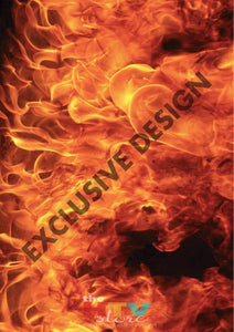 12 X 17 Htv Fire Real Realistic Photo Flames Pattern Sheet