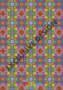 12 X 17 Mosaic Tile Pattern Htv Sheet