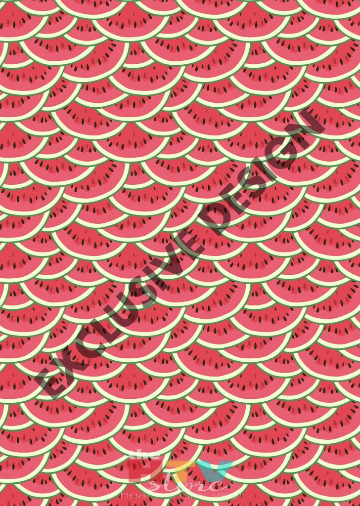 12 X 17 Watermelon Slices Pattern Htv Sheet
