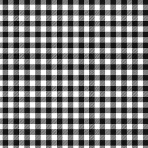 Buffalo Black White Pattern Decal 12" x 12" Sheet Waterproof - Gloss Finish