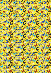 Butterflies Purple on Yellow Decal Pattern 12 x 12 Sheet Waterproof – The  HTV Store