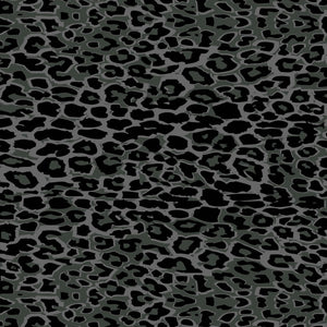 12" X 12" Cheetah Black Gray Pattern Decal Sheet Waterproof - Gloss Finish