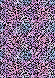 12" x 17" Cheetah Pastel 09 Animal Print Leopard HTV Pattern HTV Sheet Printed Sheet - Heat Transfer Vinyl Iron On