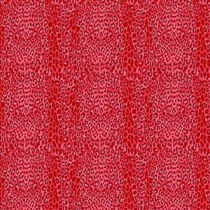 12" X 12" Cheetah Red Pattern Decal Sheet Waterproof - Gloss Finish