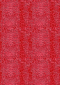 12" x 17" HTV Cheetah Red Animal Leopard Pattern HTV Sheet