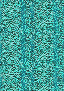 12" x 17" HTV Cheetah Teal Green Animal Leopard Pattern HTV Sheet