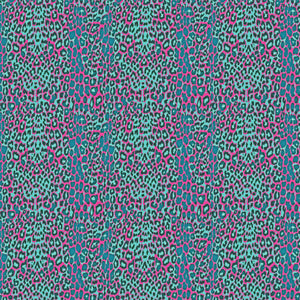 12" X 12" Cheetah Teal Pink Pattern Decal Sheet Waterproof - Gloss Finish