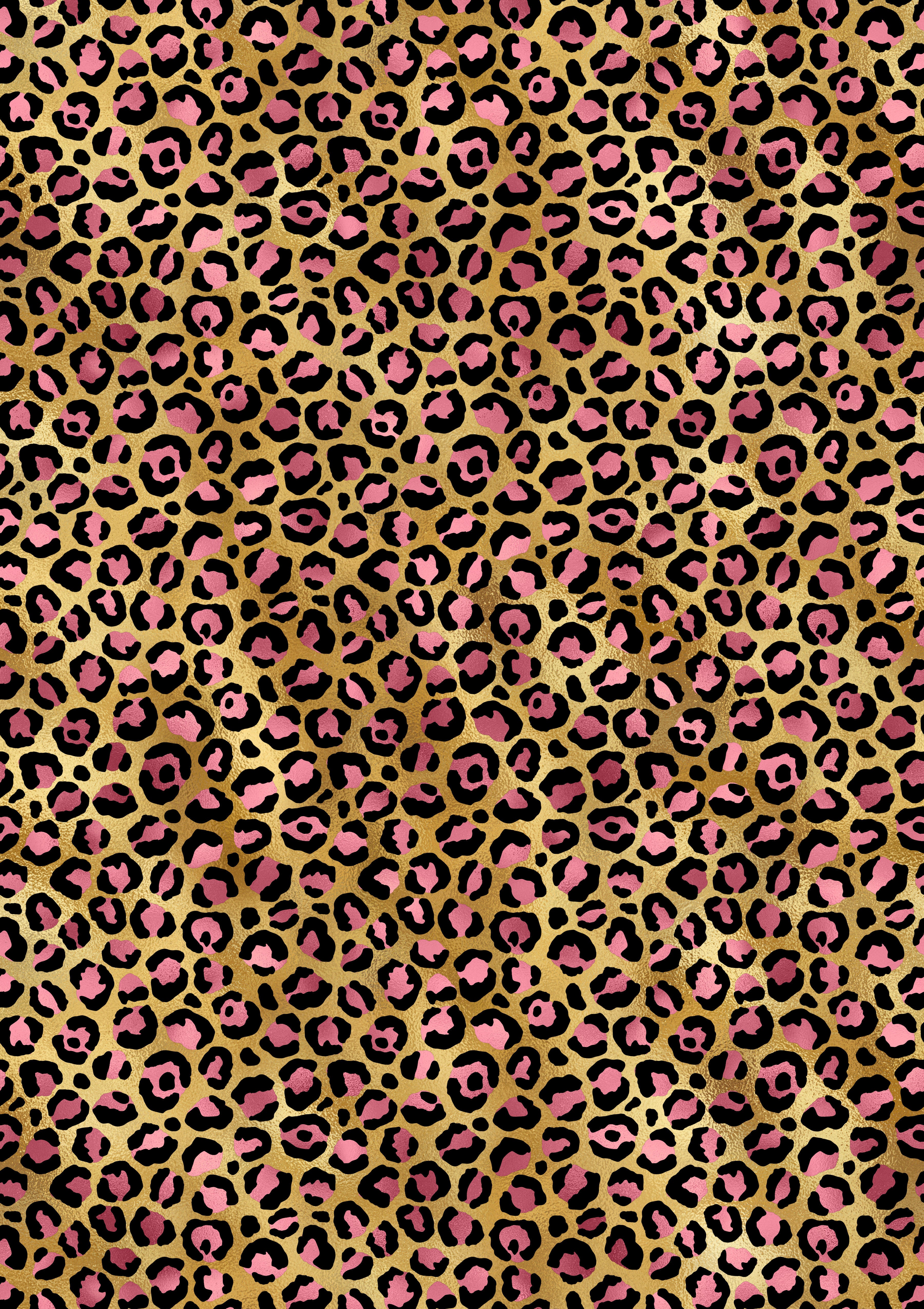 pink and brown cheetah print wallpaper