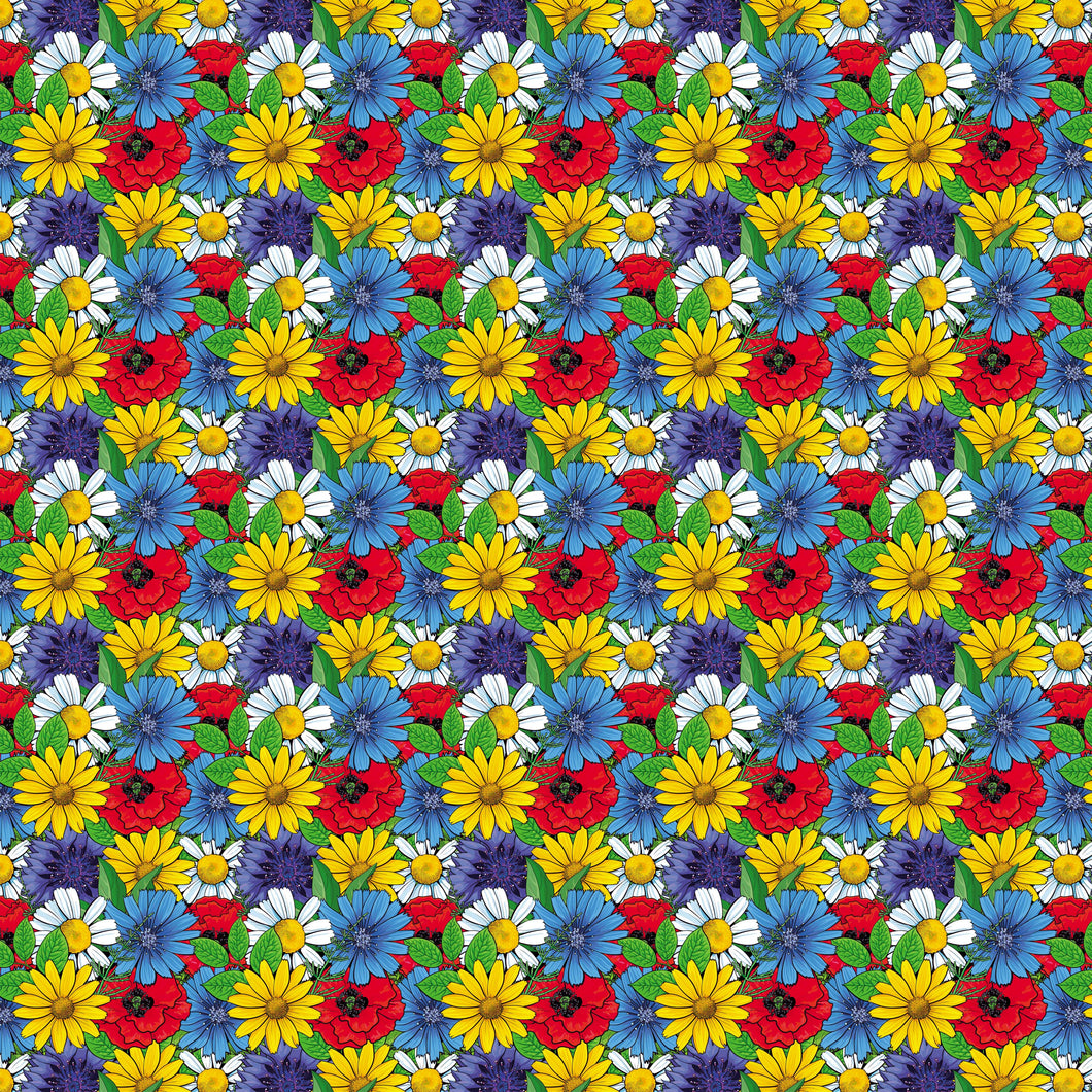 Colorful Flowers Decal Floral Pattern  12