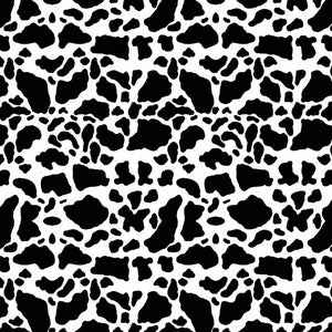 Cow Animal Print Pattern Decal 12" x 12" Sheet Waterproof - Gloss Finish