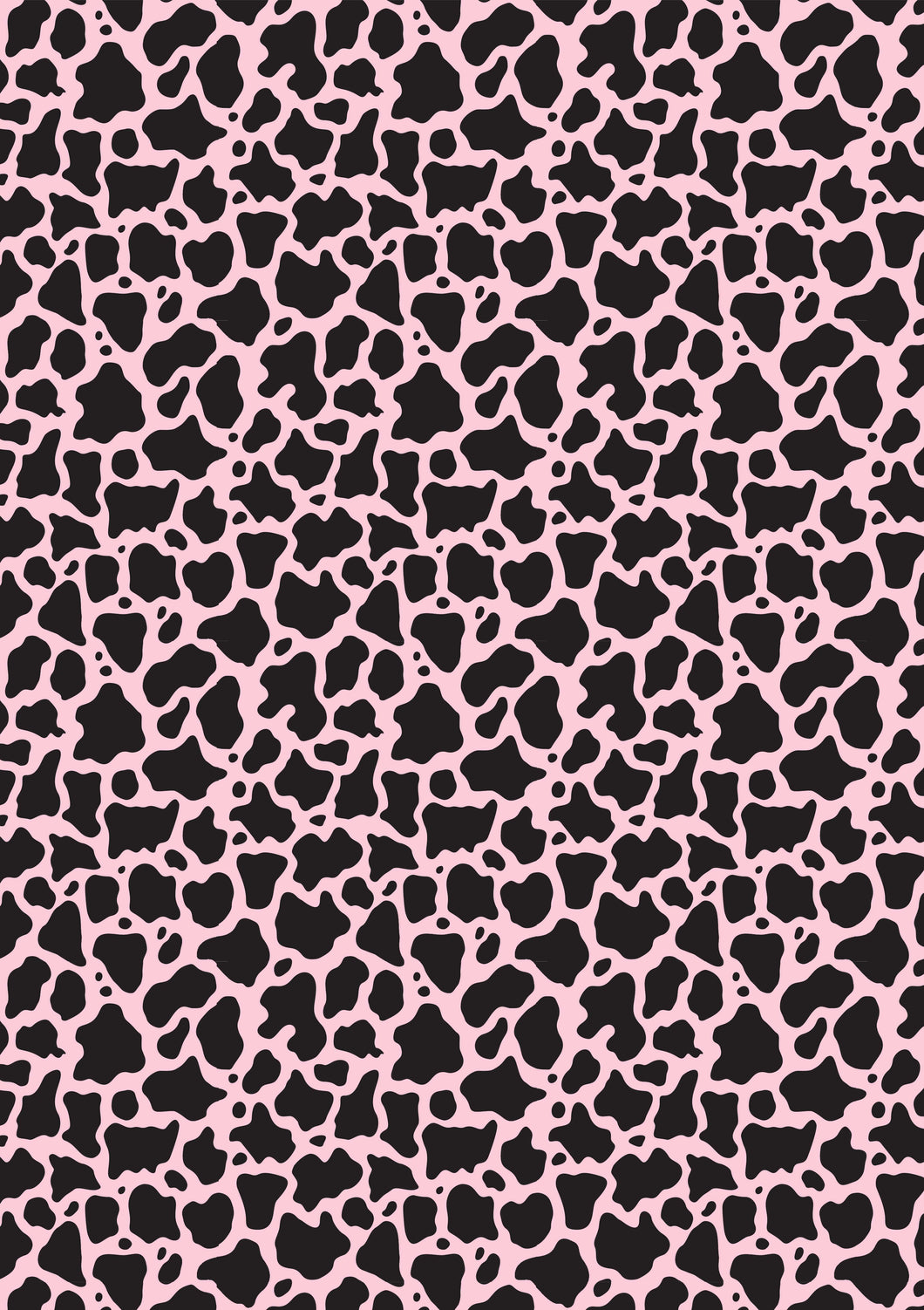 12 x 17 BRAND NEW Cow Print Pink Small Pattern HTV Sheet - Cow