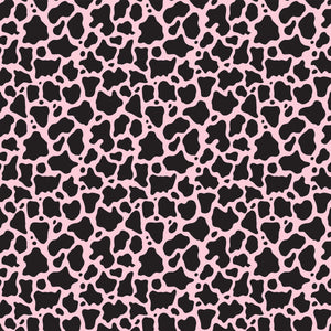 NEW Cow Animal Print Pink Pattern Decal 12" x 12" Sheet Waterproof - Gloss Finish