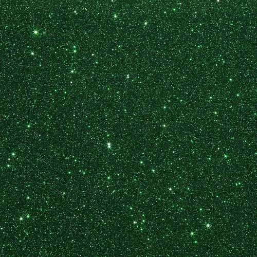 Dark Green Glitter HTV 12” x 19.5” Sheet - Heat Transfer Vinyl