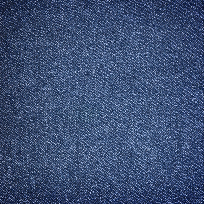 Denim Blue Jean Fabric Squares 12 X 12 Lot of 5 