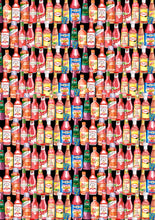 Load image into Gallery viewer, 12&quot; x 17&quot; Hot Sauces Pattern HTV Hot Sauce - Heat Transfer Vinyl Sheet
