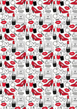 Load image into Gallery viewer, Fashion Makeup Cosmetics Lipstick Pattern HTV 12&quot; x 17&quot; Sheet