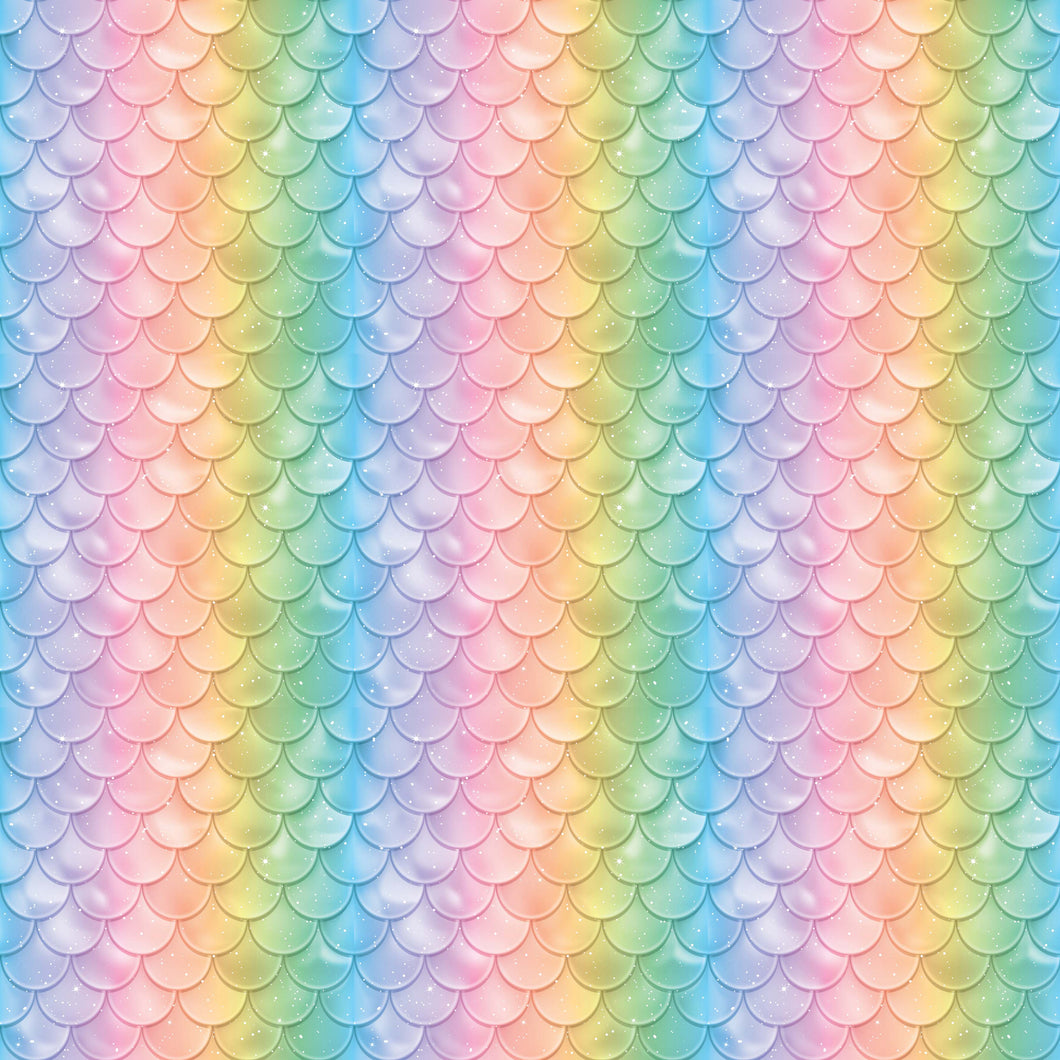 Mermaid Pastel Scales Pattern Decal 12