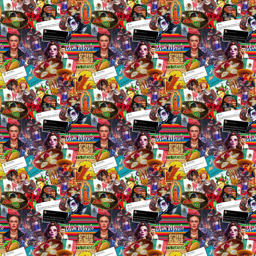 Mexico Collage Pattern Decal 12