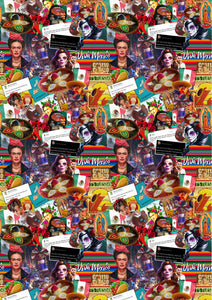 12" x 17" Mexico Collage Pattern HTV Sheet - Zarape Serape Heat Transfer Vinyl