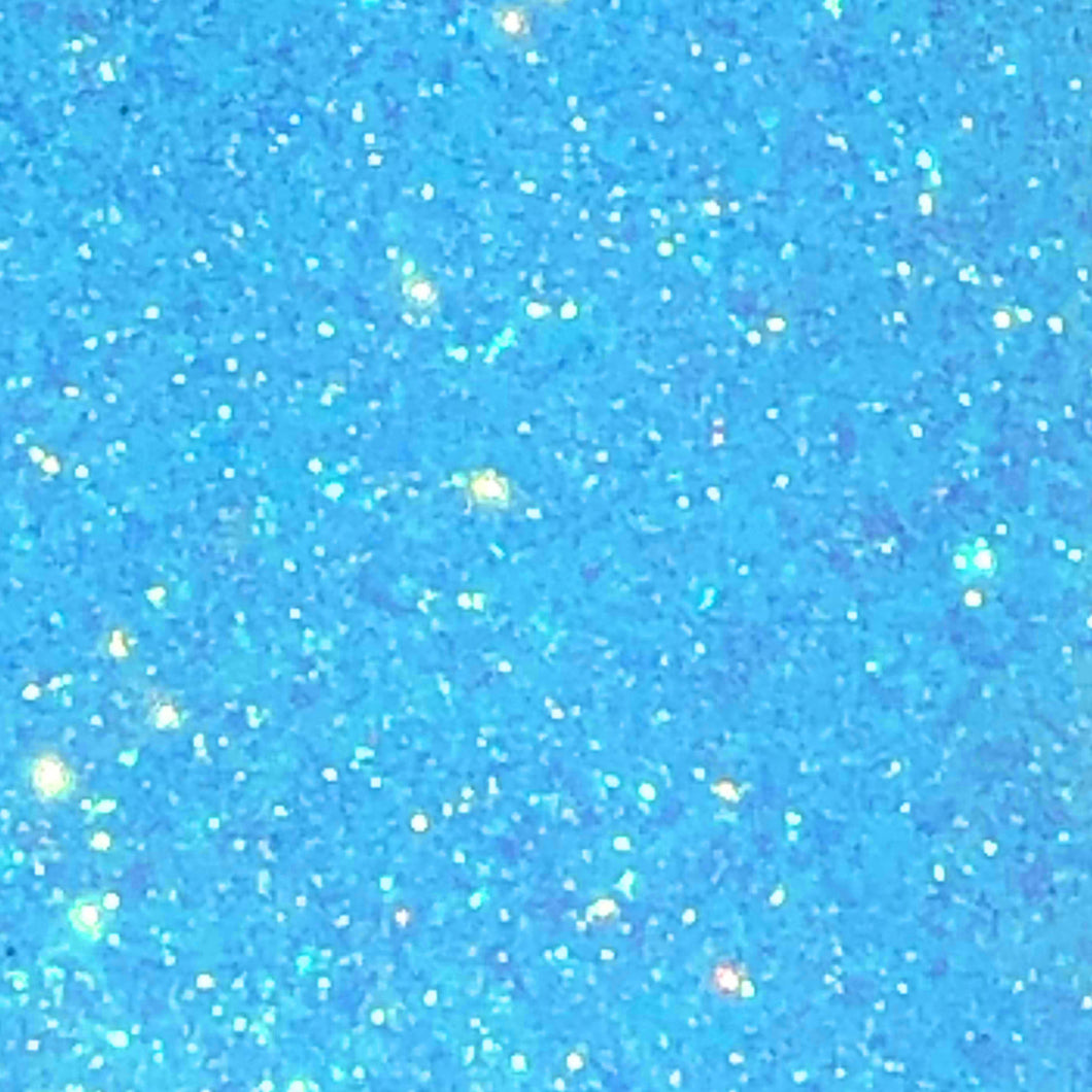 Neon Blue Glitter HTV 12” x 19.5” Sheet - Heat Transfer Vinyl