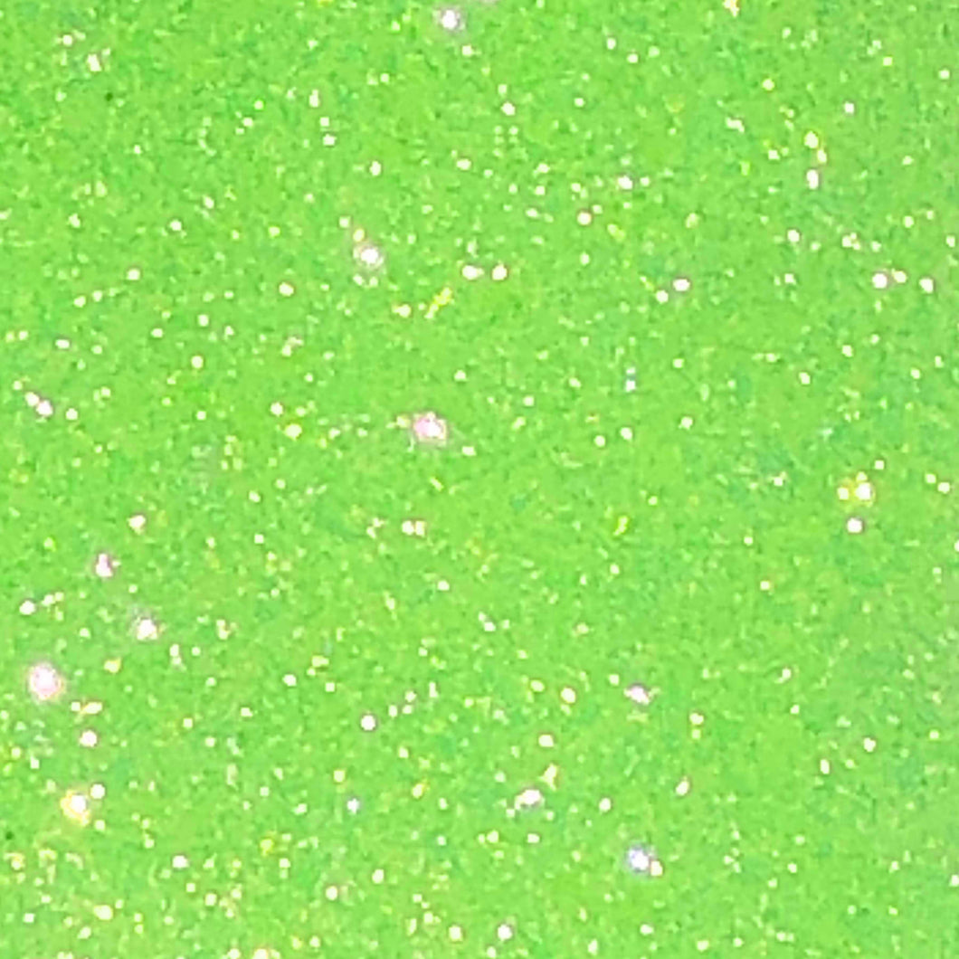 Neon Green Glitter HTV 12” x 19.5” Sheet - Heat Transfer Vinyl