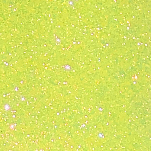 Neon Yellow Glitter HTV 12” x 19.5” Sheet - Heat Transfer Vinyl