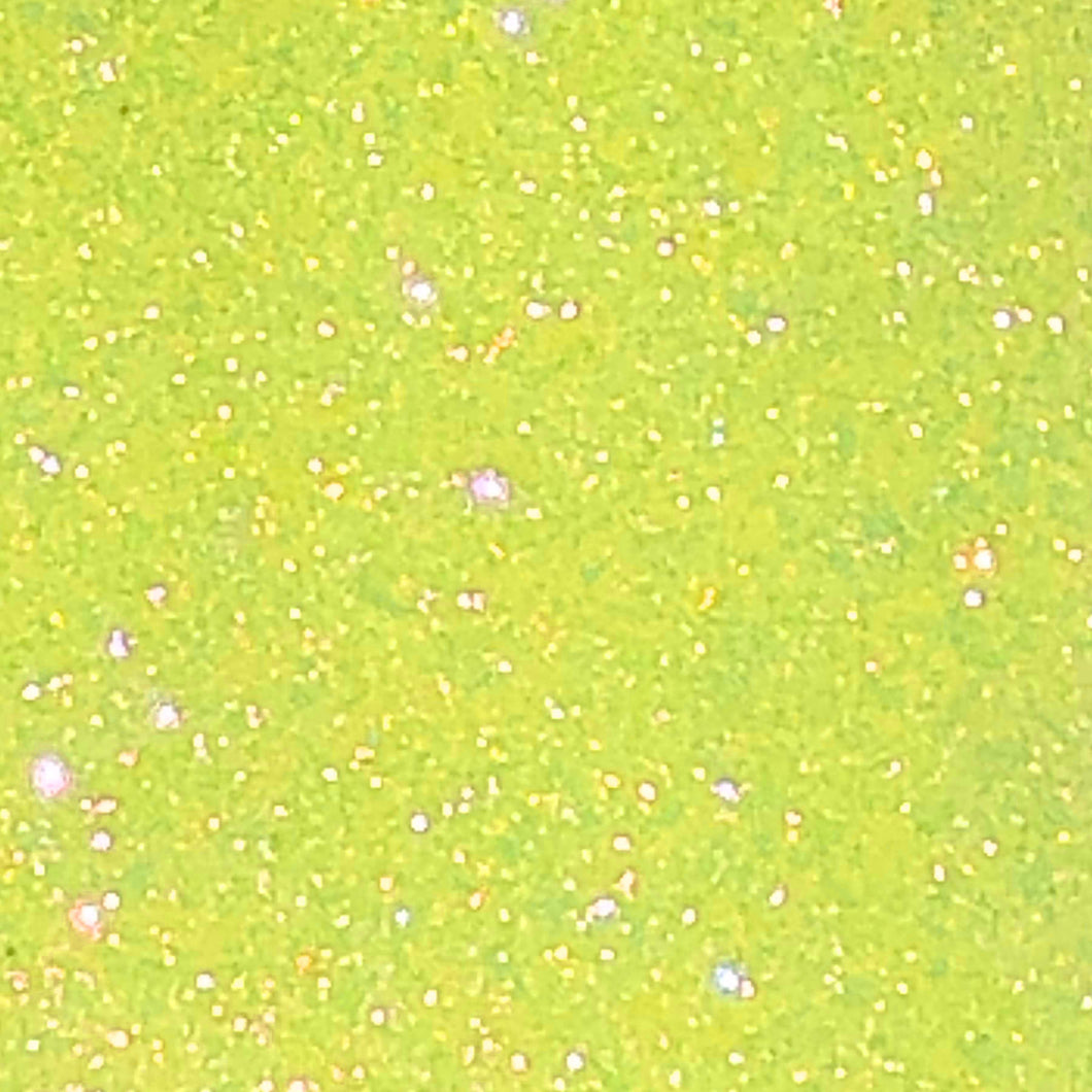 Neon Green Glitter HTV 12” x 19.5” Sheet - Heat Transfer Vinyl