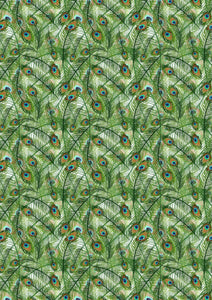 Peacock Feathers Flowers HTV Floral Mother's Day Wedding Pattern HTV Sheet