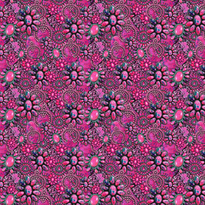 Pink Stone Collage Pattern Decal 12" x 12" Sheet Waterproof Western Floral - Gloss Finish
