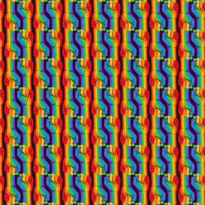 12" x 12" Rainbow Fist on BlackDecal Pattern Sheet Waterproof - Gloss Finish - Pride Gay LGBTQ+ BLM