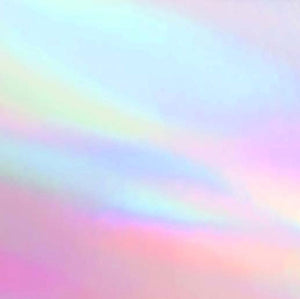 Rainbow Hologram HTV 12" x 19.5" Sheet