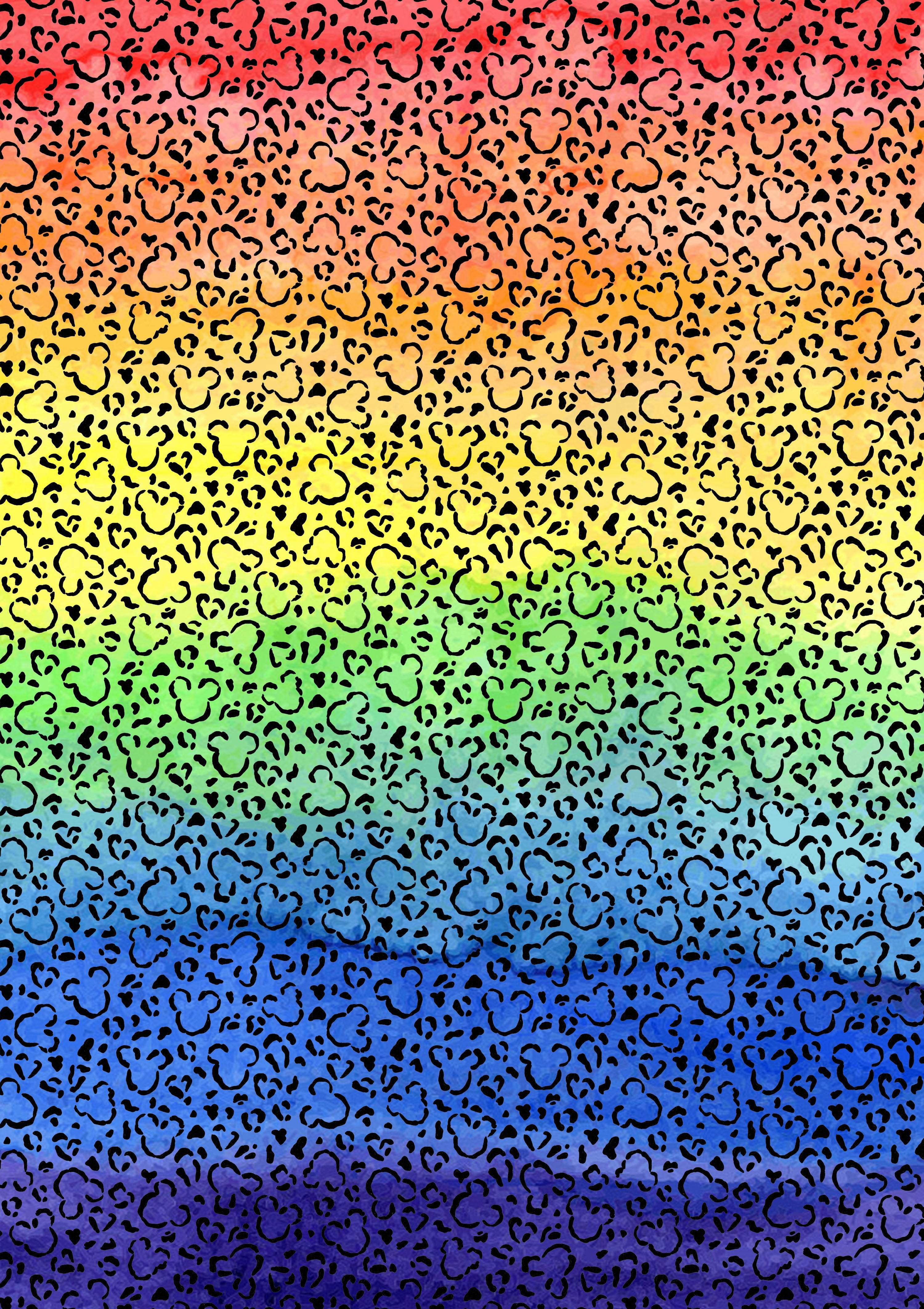 Rainbow Puzzle Pieces Pattern HTV