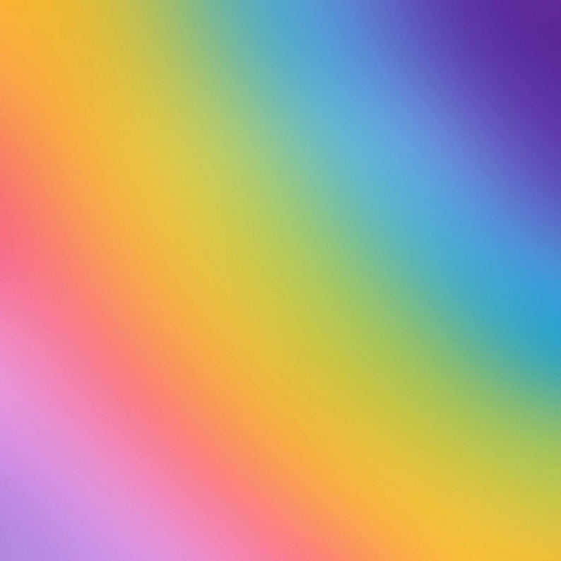 Rainbow Ombre Pattern Decal 12