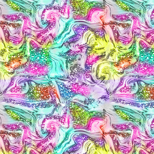 Rainbow Stone Pattern Decal 12" x 12" Sheet - No Actual Glitter - Waterproof Western Floral - Gloss Finish