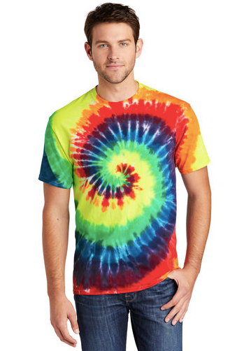Port & Company Tie-Dye T-Shirt Adult 100% Cotton----(4 Color Options)