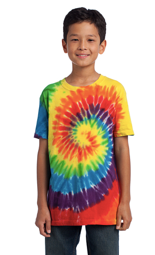 Port & Company Tie-Dye T-Shirt YOUTH 100% Cotton----(4 Color Options)