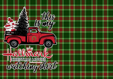 Load image into Gallery viewer, 12&quot; x 17&quot;  Christmas Hallmark Movie with Plaid Duo Pattern HTV Sheet