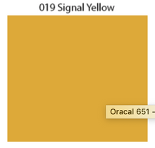 Load image into Gallery viewer, Solid Decal Oracal 651 12 X / Signal Yellow Decal