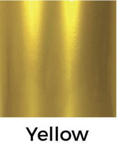 Yellow Metallic Glitter Decal 12 X Decal