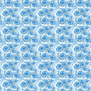 12" x 12"  SeaShells Blue Decal Ocean Sea Beach Sand Pattern Sheet Waterproof - Gloss Finish