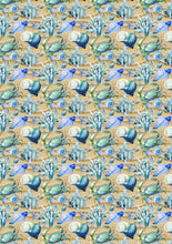 Load image into Gallery viewer, 12&quot; x 17&quot;  Sea Shells HTV Sea Ocean Beach Sand Pattern HTV Sheet