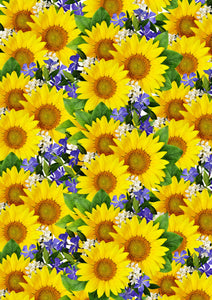 12" x 17" NEW Sunflowers Pattern HTV Sheet Heat Transfer Vinyl