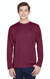 Long Sleeve Team 365 Unisex Zone Performance T-Shirt 100% Polyester Drifit
