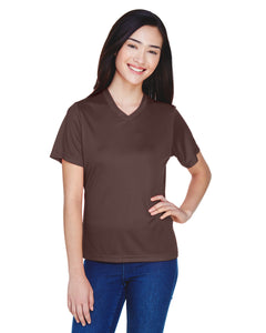 2XLARGE ALL OTHER COLORS Team 365 Ladies' Zone Performance V-Neck T-Shirt 100% Polyester DriFit