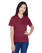 Load image into Gallery viewer, 2XLARGE ALL OTHER COLORS Team 365 Ladies&#39; Zone Performance V-Neck T-Shirt 100% Polyester DriFit