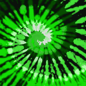 Tie Dye Green Pattern Decal 12" x 12" Sheet Waterproof - Gloss Finish
